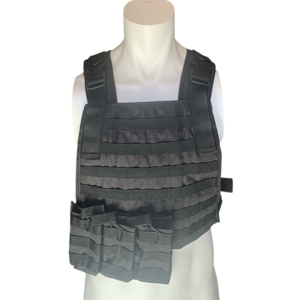 Voodoo Tactical One Size Law Enforcement Police Vest Carrier Protection Black
